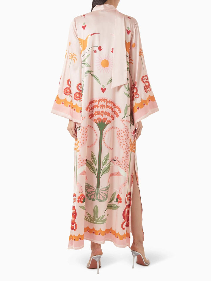 Azure Printed Maxi Dress