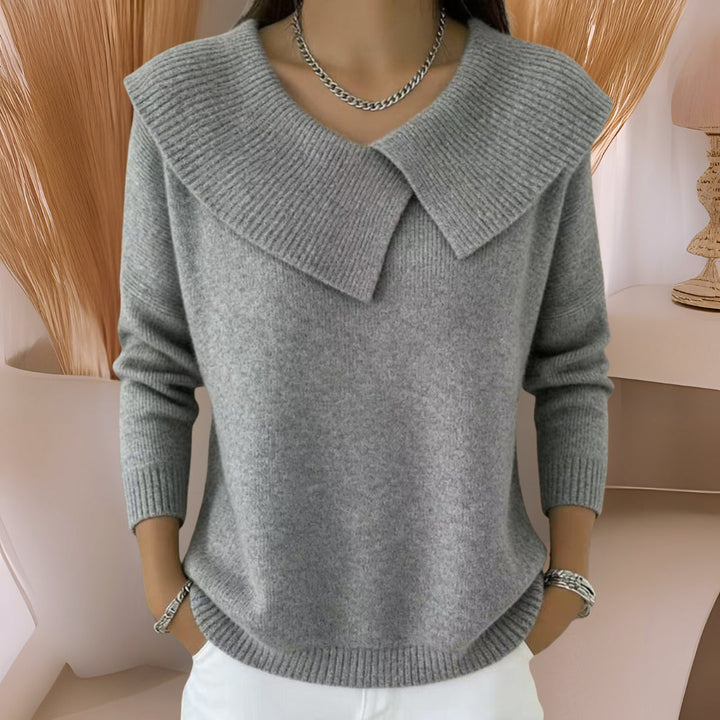 Jennifer | Soft-Collar Knit Sweater