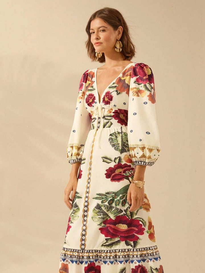 Lillian™ | Festive Floral Dress