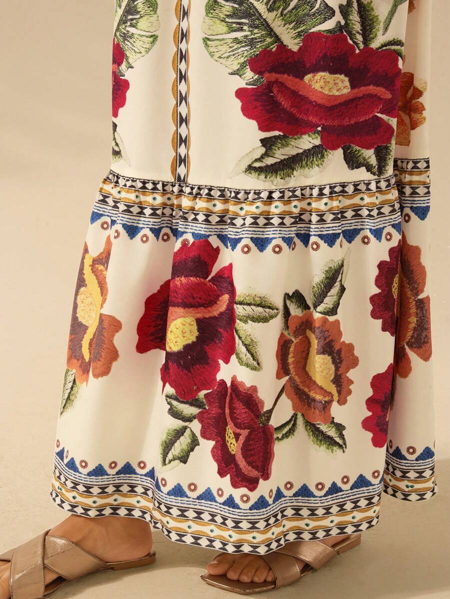Lillian™ | Festive Floral Dress
