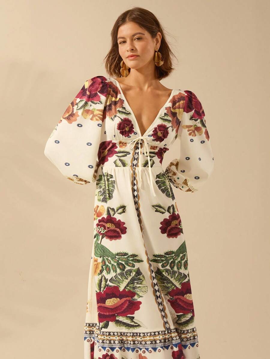 Lillian™ | Festive Floral Dress