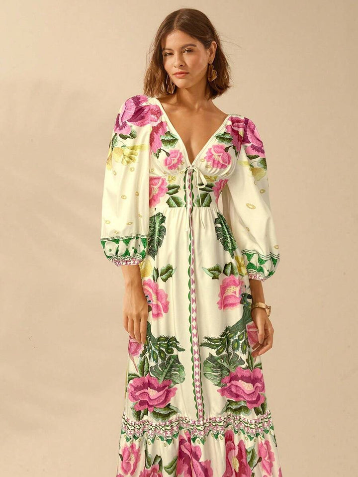 Lillian™ | Festive Floral Dress
