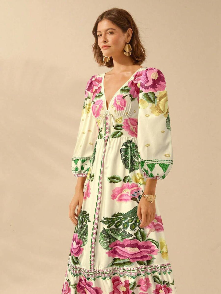 Lillian™ | Festive Floral Dress