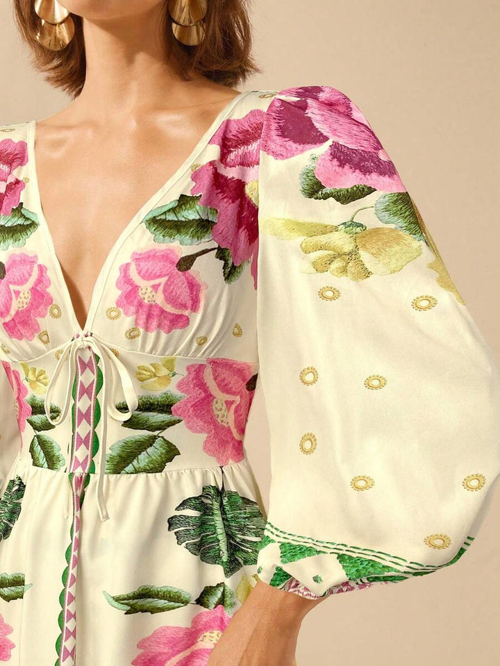 Lillian™ | Festive Floral Dress