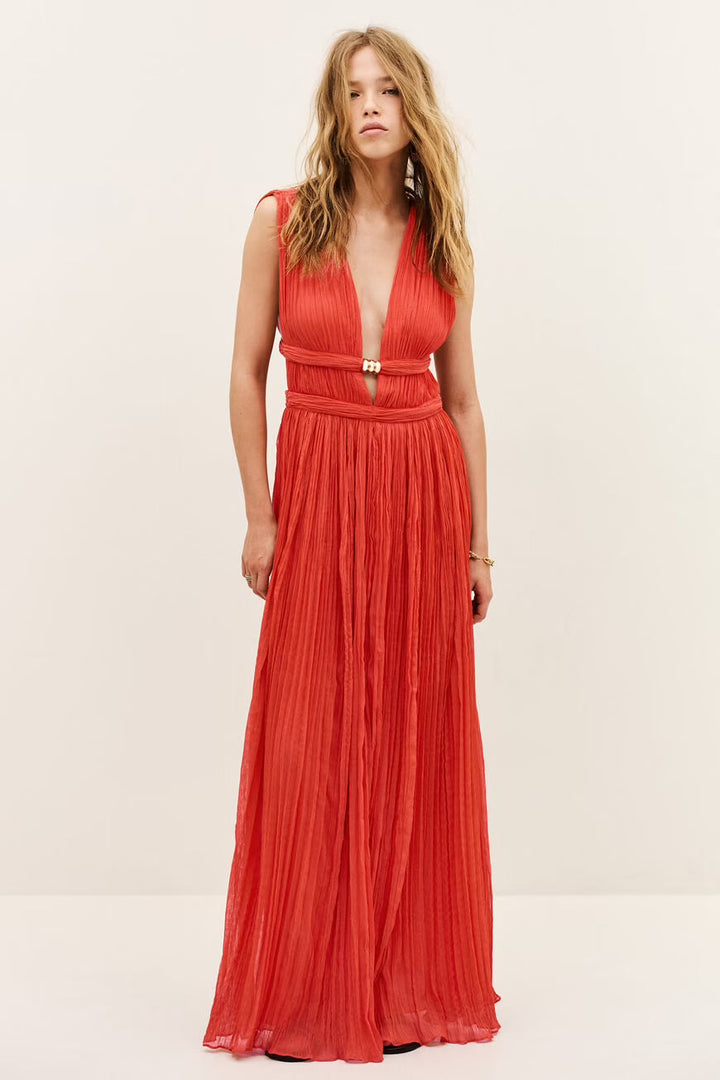 Maxi V-Neck Dress