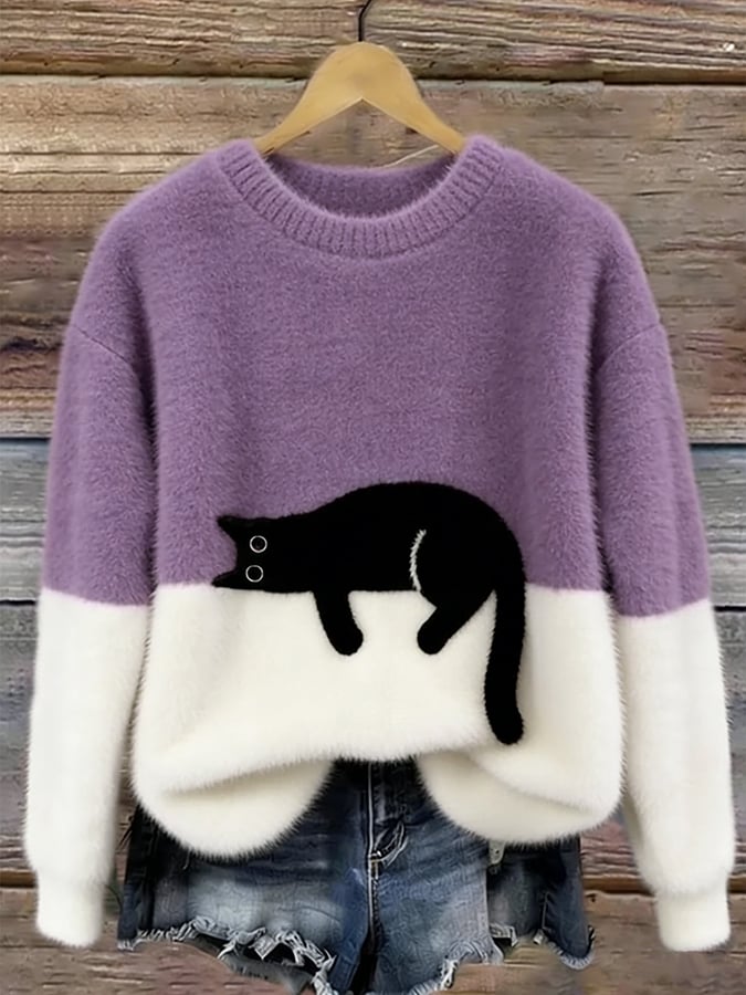 Chloé | Soft Cat Graphic Sweater