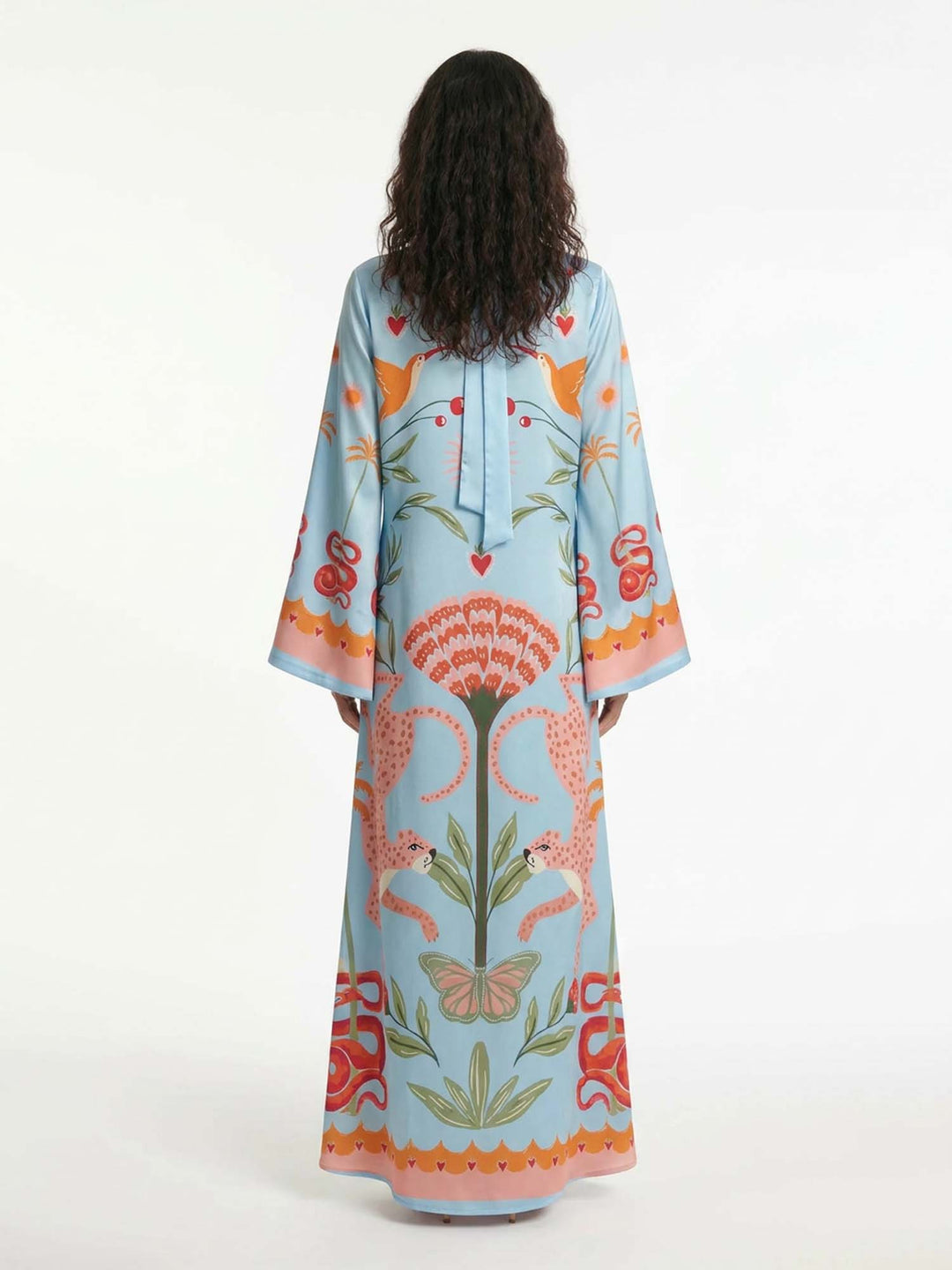 Azure Printed Maxi Dress