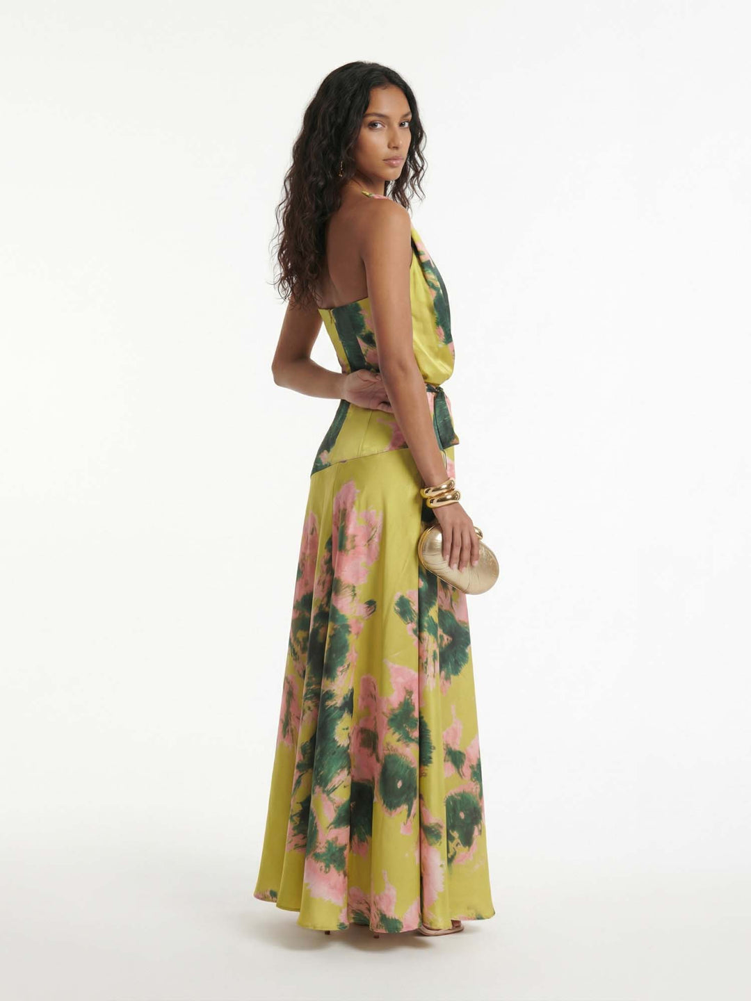 Maxi Lemon Wrap Dress