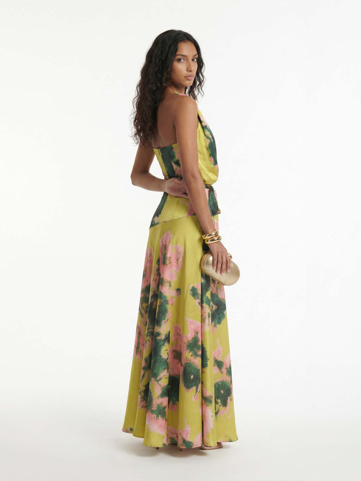 Maxi Lemon Wrap Dress