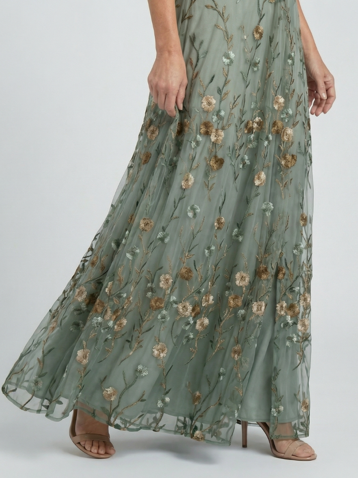 Selora | Maxi Flow Dress with Halter Neck