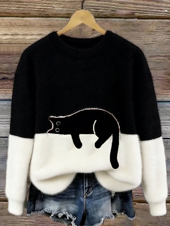 Chloé | Soft Cat Graphic Sweater