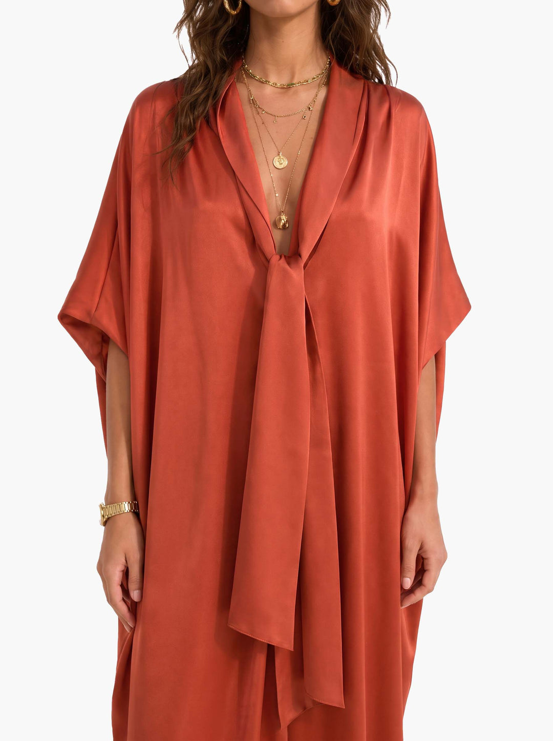 Luxurious and Soft Satin Maxi Dress