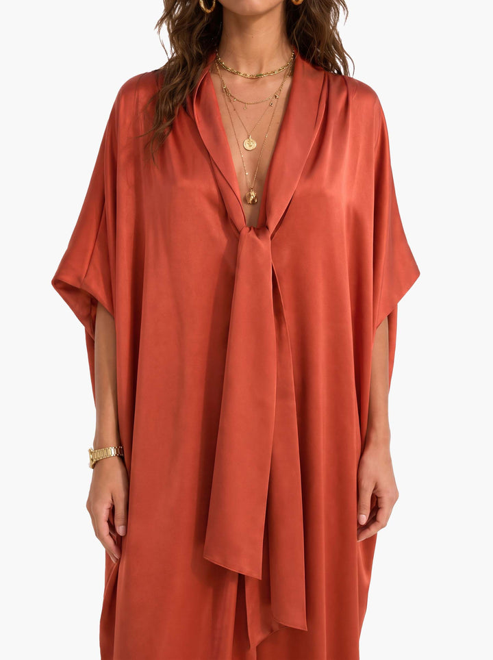 Luxurious and Soft Satin Maxi Dress