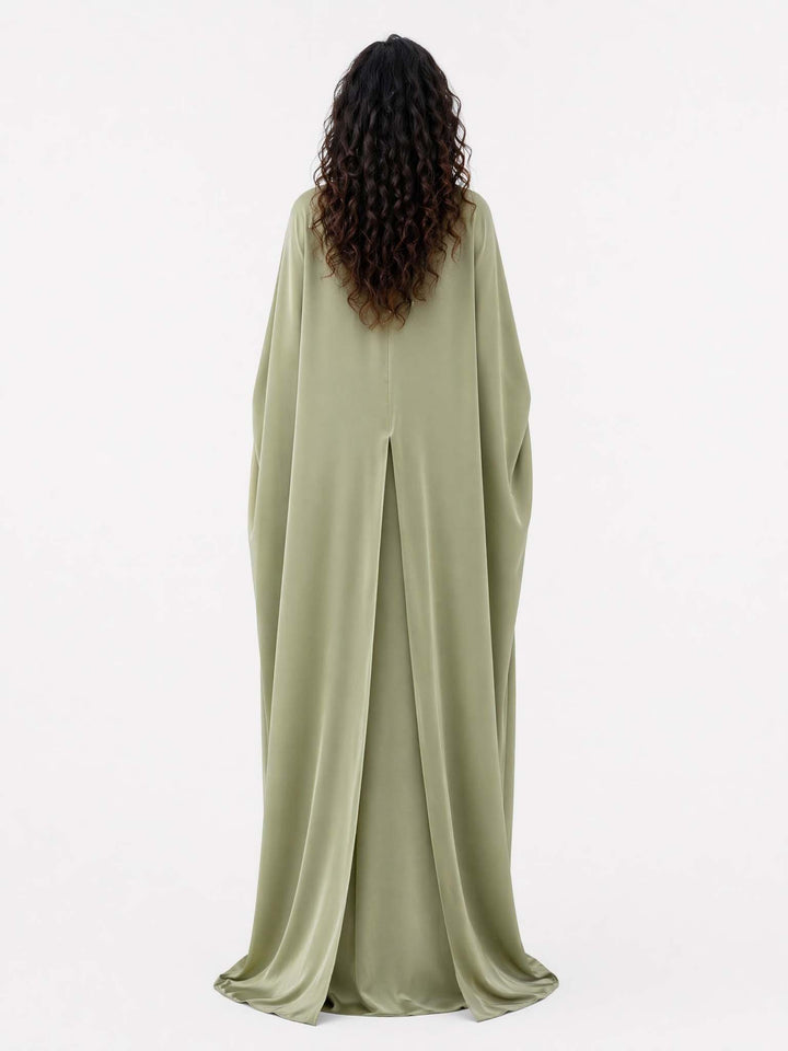 Elegant and Minimalist Draped Maxi Dress