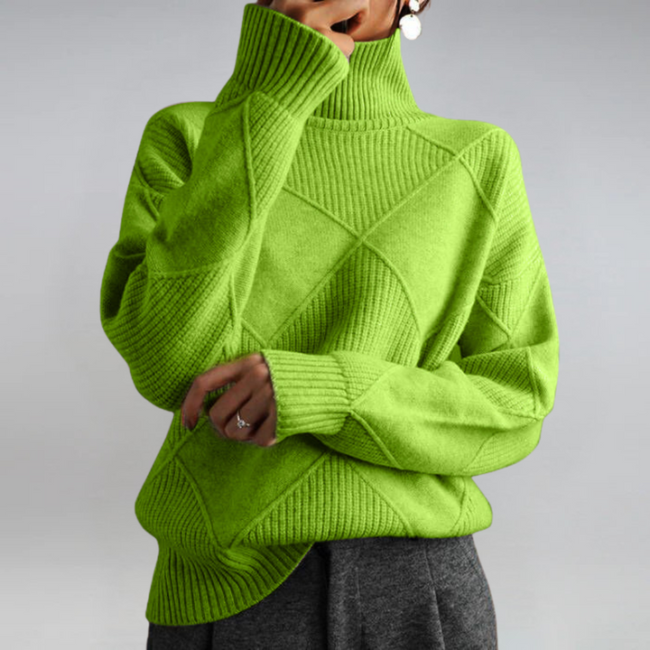 Lauren | Luxurious Cashmere Mock-Neck Sweater
