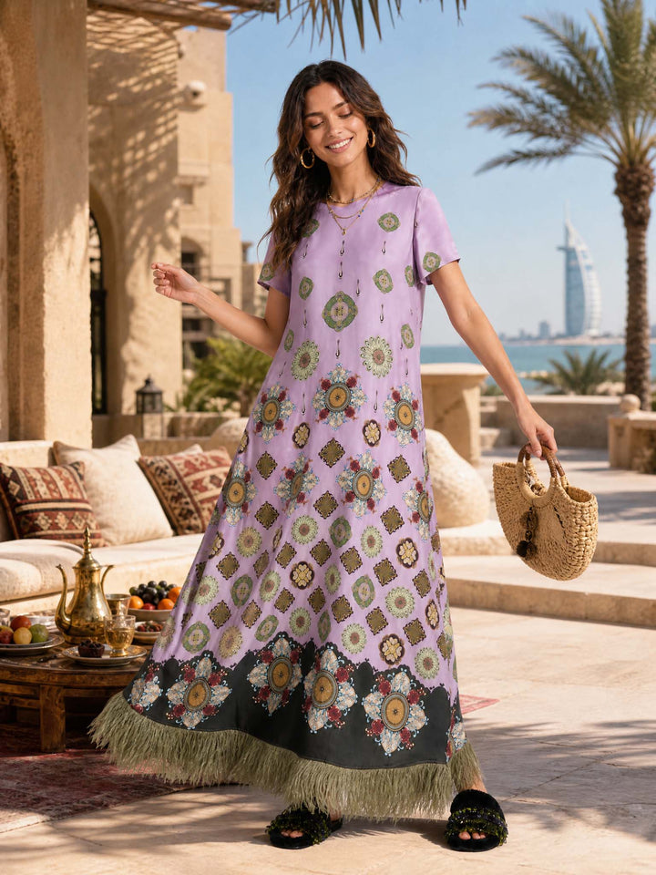 Baroque Maxi Dress