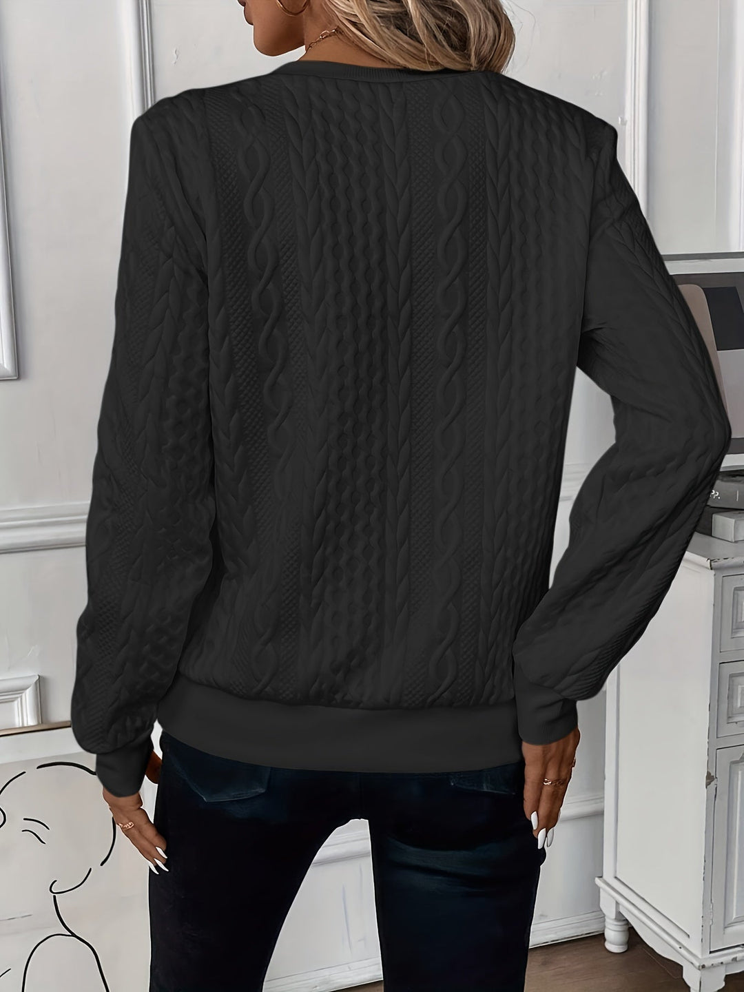 Amalie | Women's Cable-Knit Zip Sweater