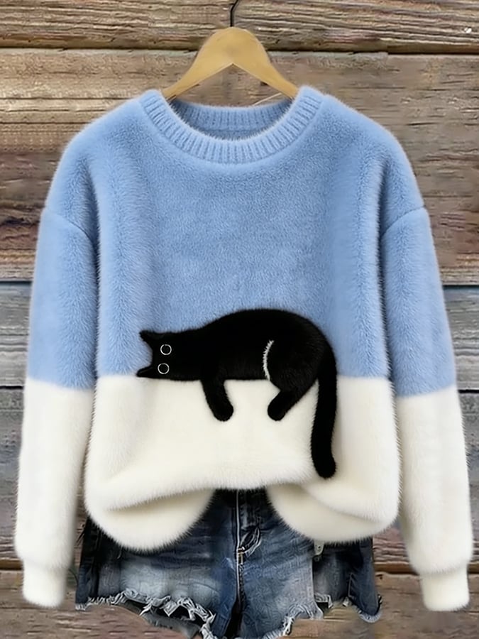 Chloé | Soft Cat Graphic Sweater