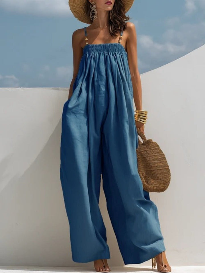 Maggie | Wide-Leg Denim Jumpsuit