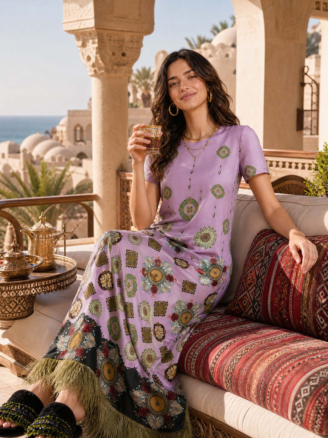 Baroque Maxi Dress
