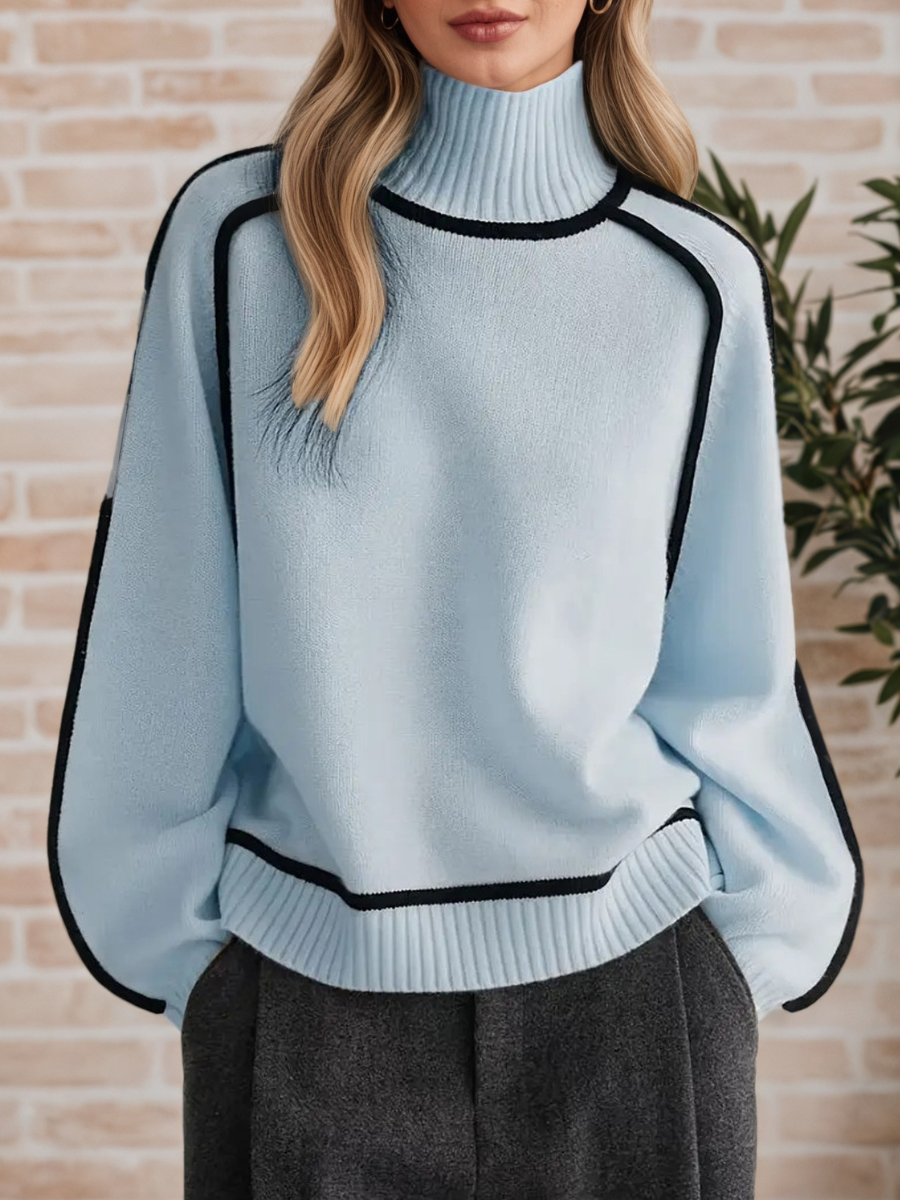 Donna | Elegant Mock-Neck Sweater
