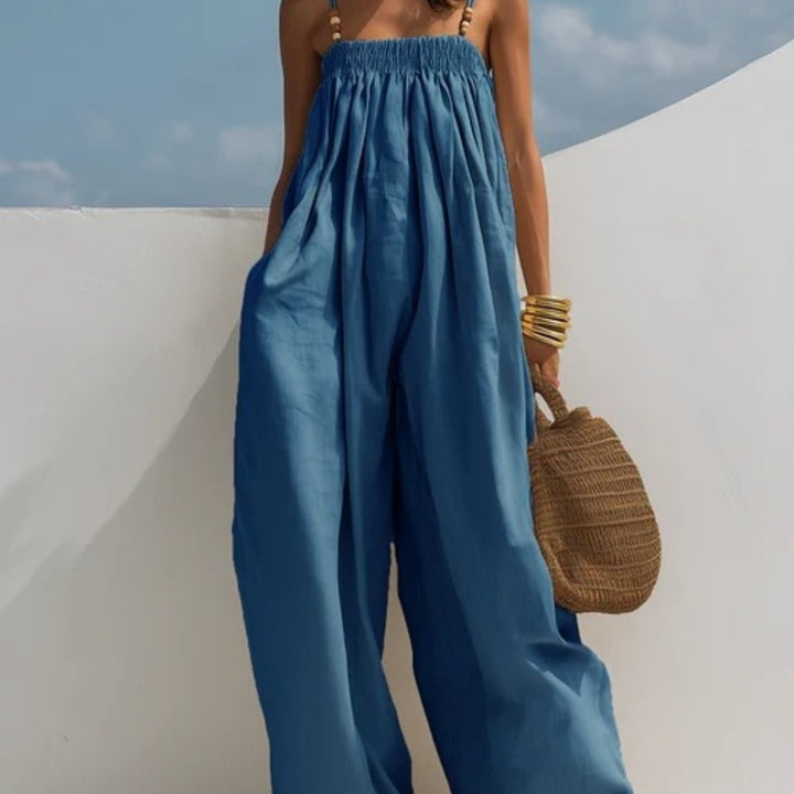 Maggie | Wide-Leg Denim Jumpsuit
