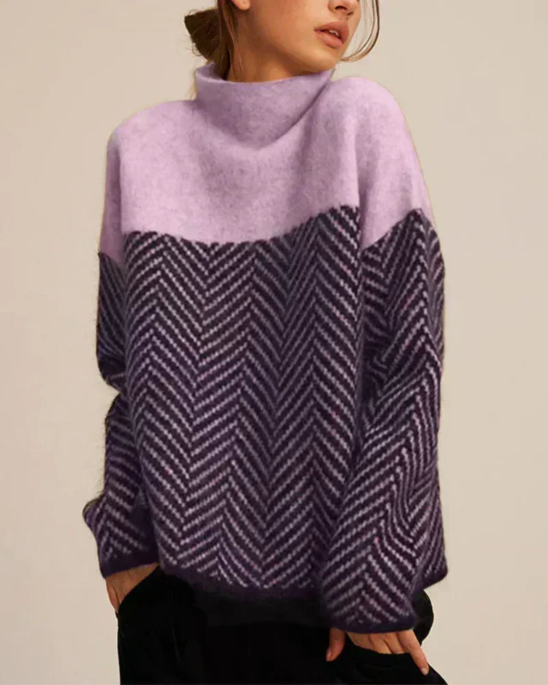 Norah | Cotton Mock-Neck Sweater