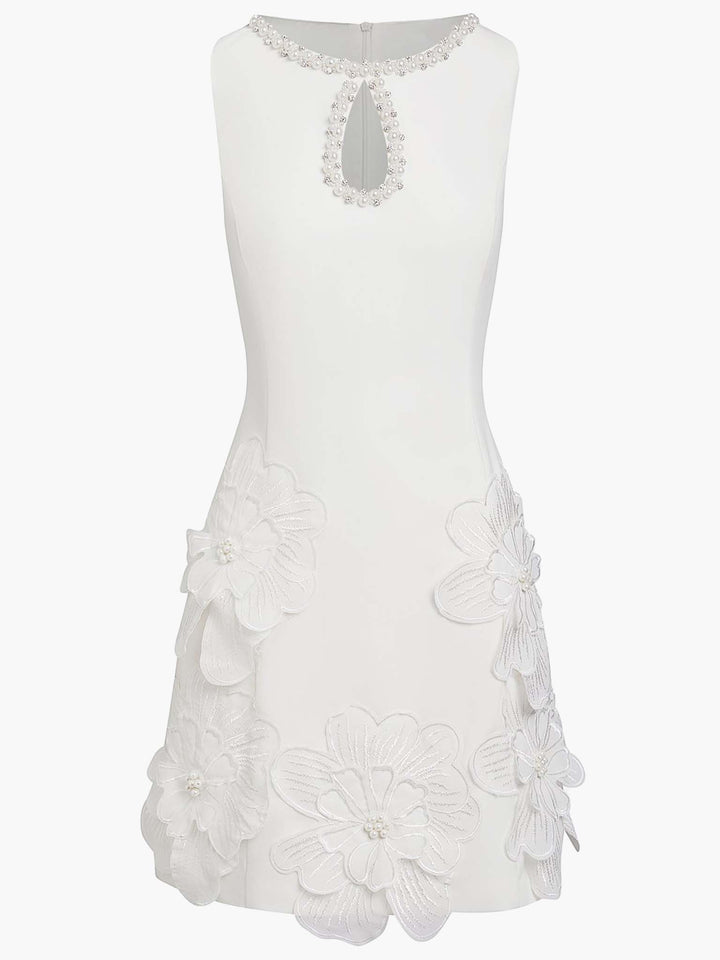 Elegant Sleeveless Mini Dress with Cutout