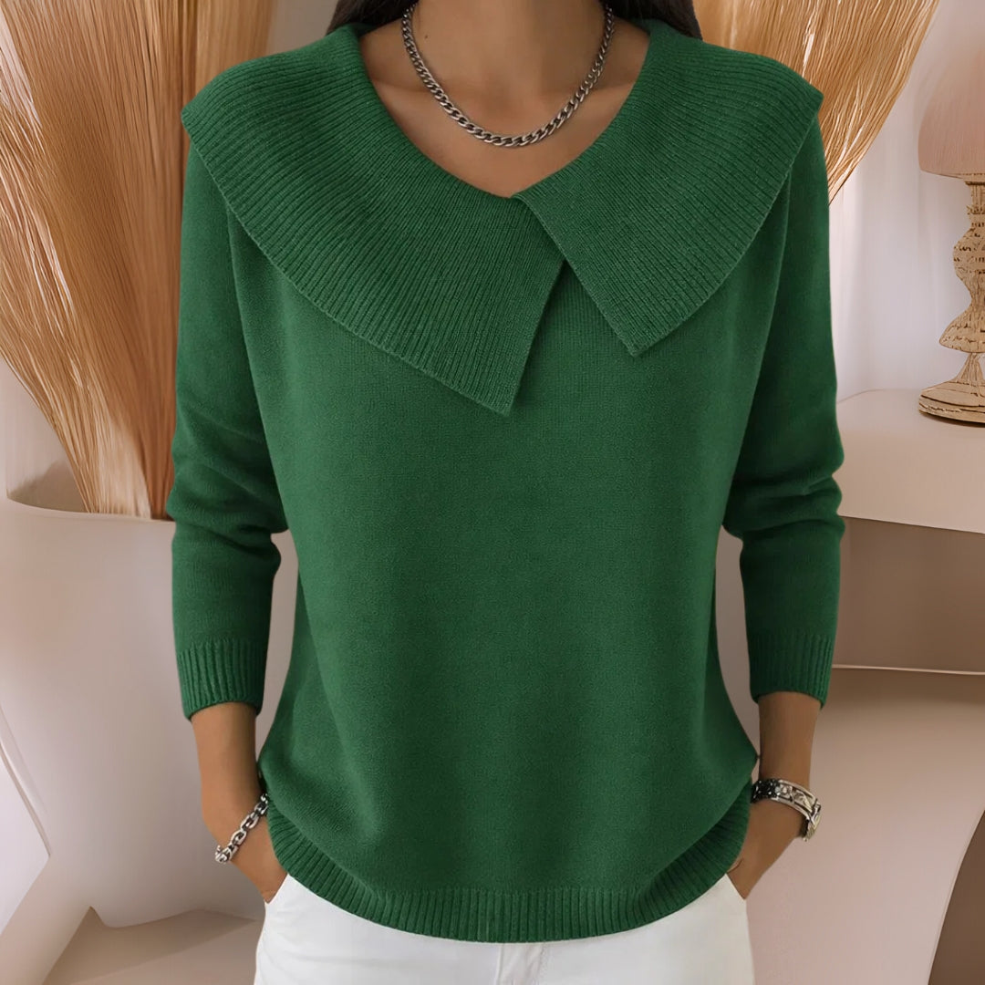 Jennifer | Soft-Collar Knit Sweater