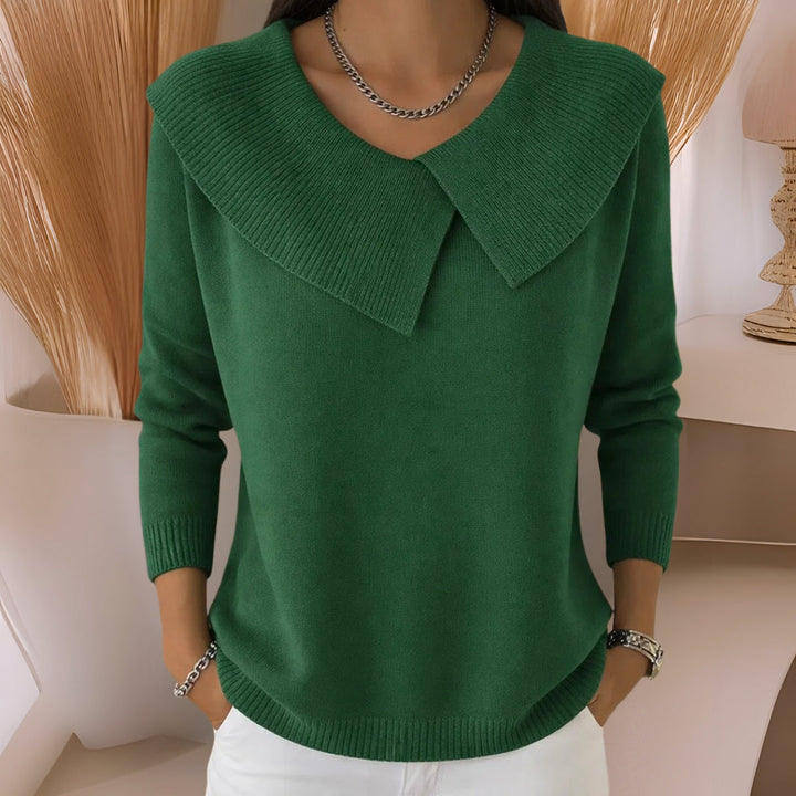 Jennifer | Soft-Collar Knit Sweater