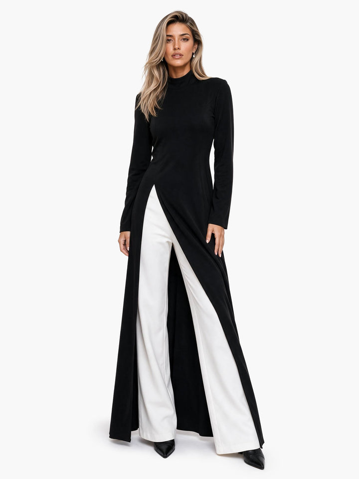 Elegant Long Dress with Trendy Slit