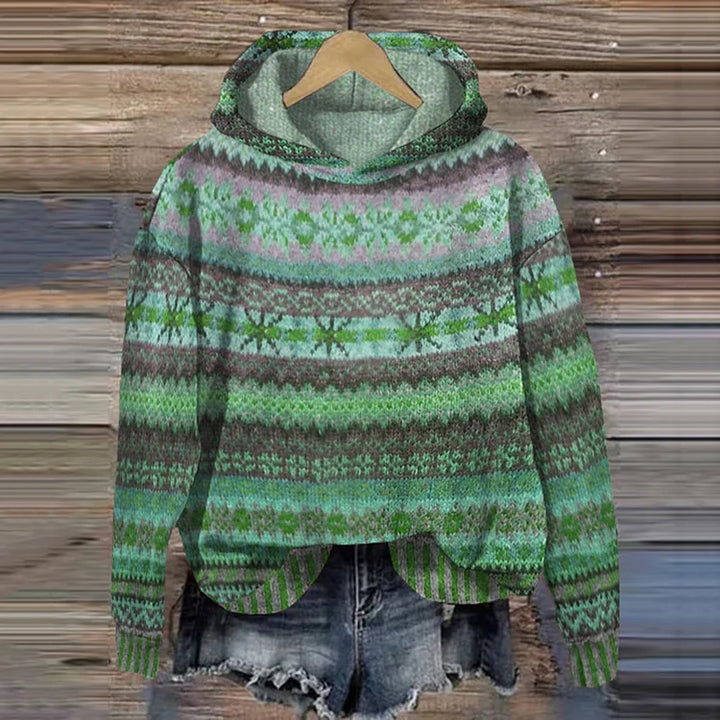 Gaby | Retro Boho-Pattern Sweatshirt