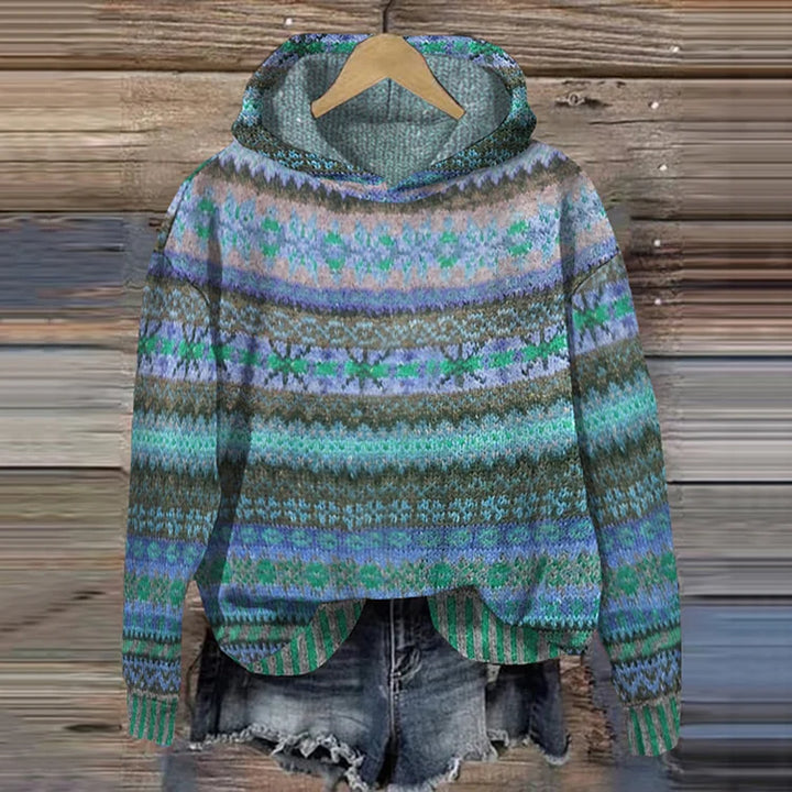 Gaby | Retro Boho-Pattern Sweatshirt