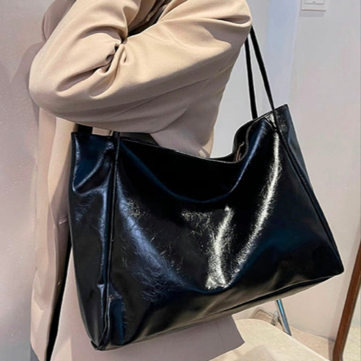 Patricia™ | Glossy Leather Handbag