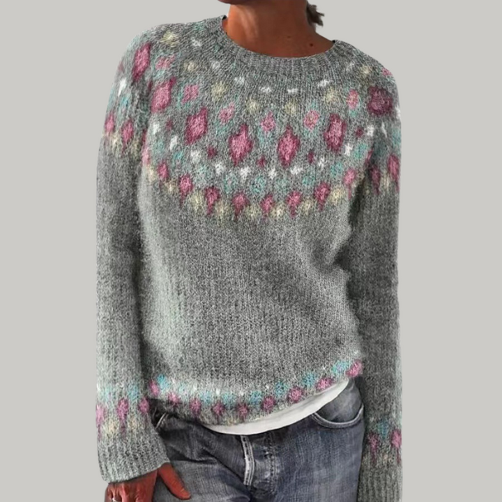 Candace | Patterned Knit Sweater
