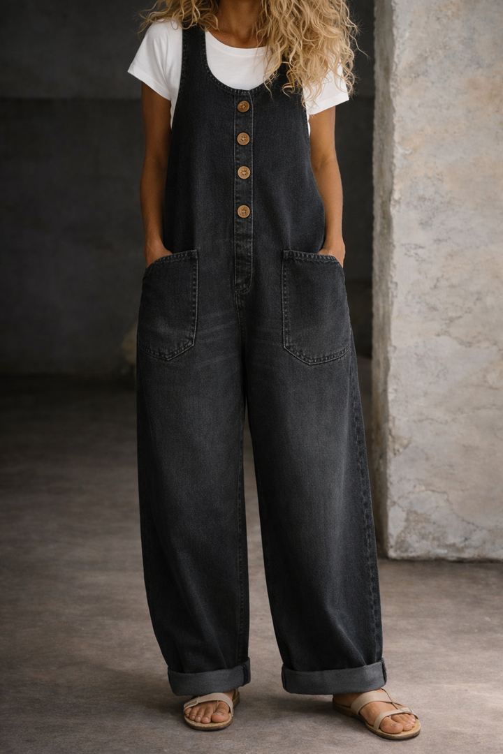 Bridget | Vintage-Wash Cotton Overalls