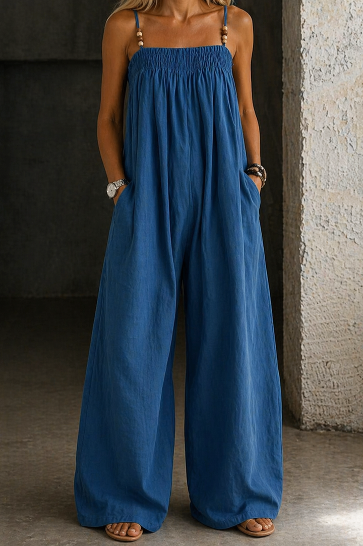 Maggie | Wide-Leg Denim Jumpsuit