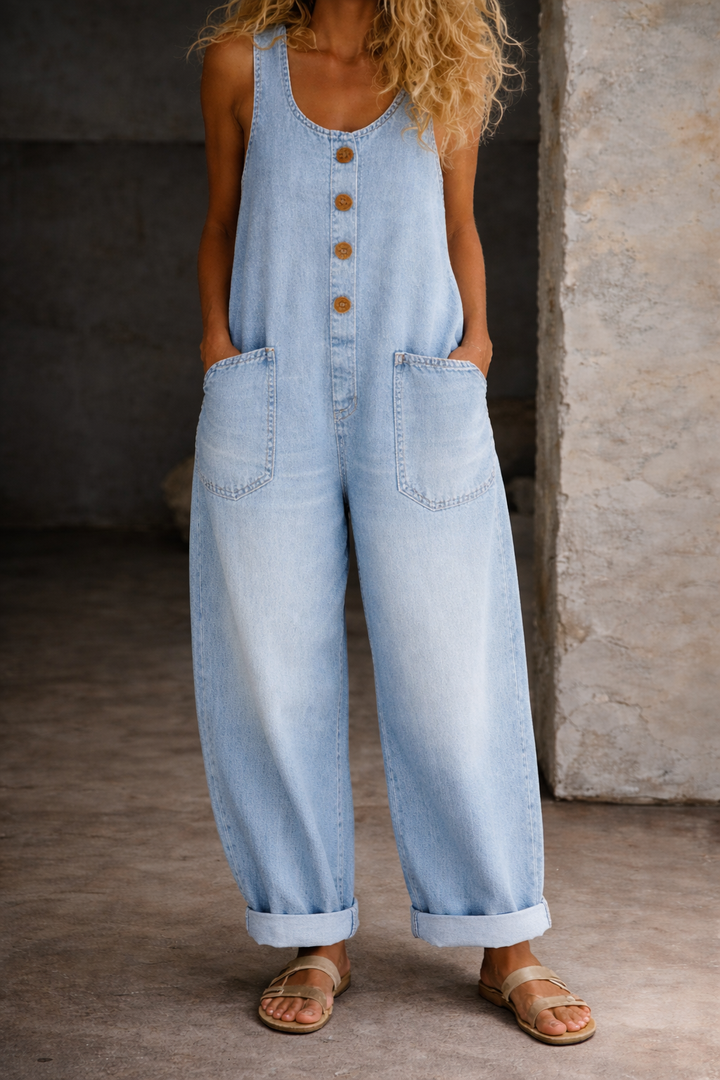Bridget | Vintage-Wash Cotton Overalls