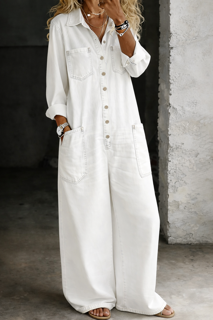 Jillian | Relaxed Denim Jumpsuit