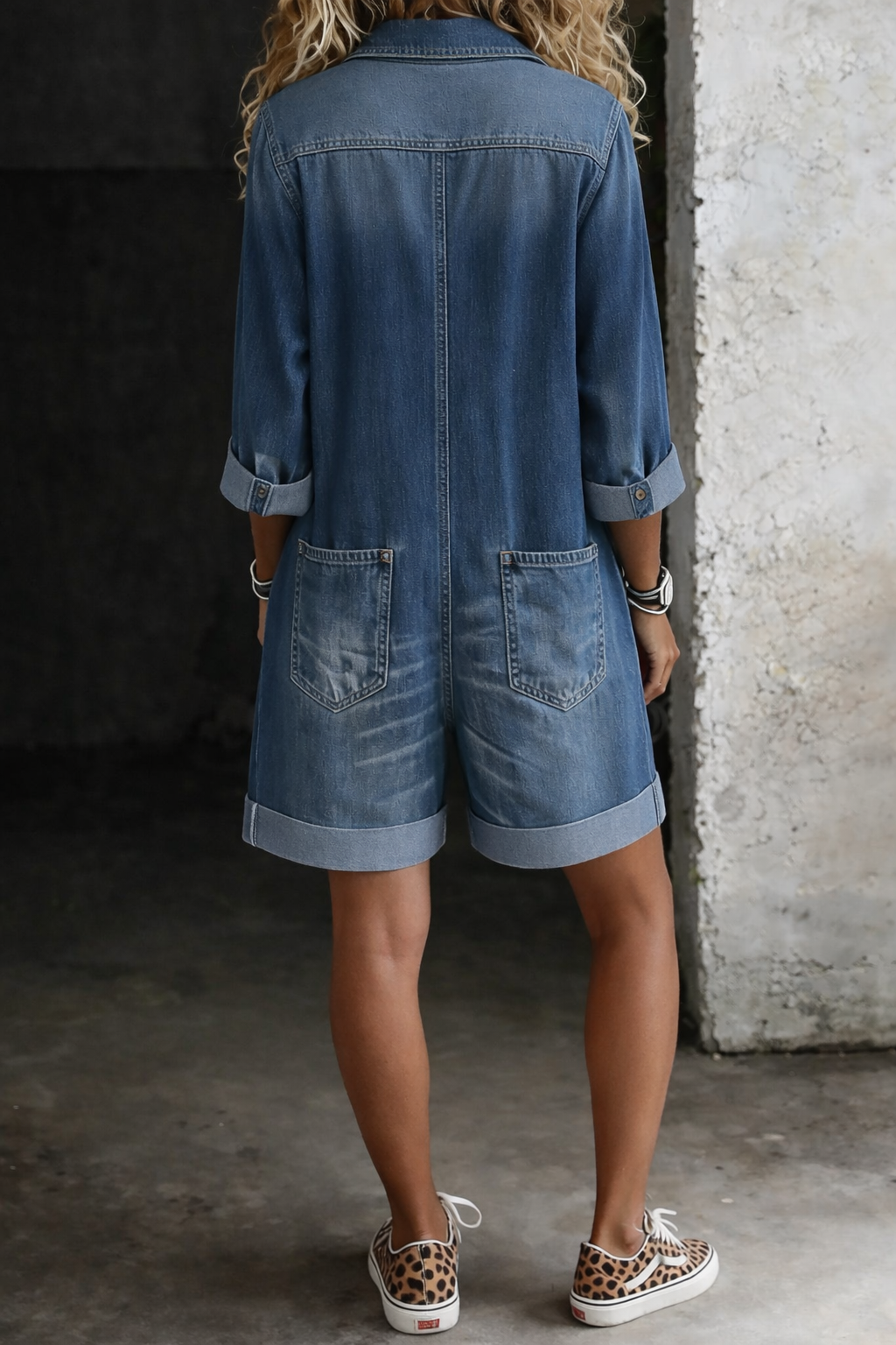 Nora | Casual Denim Romper