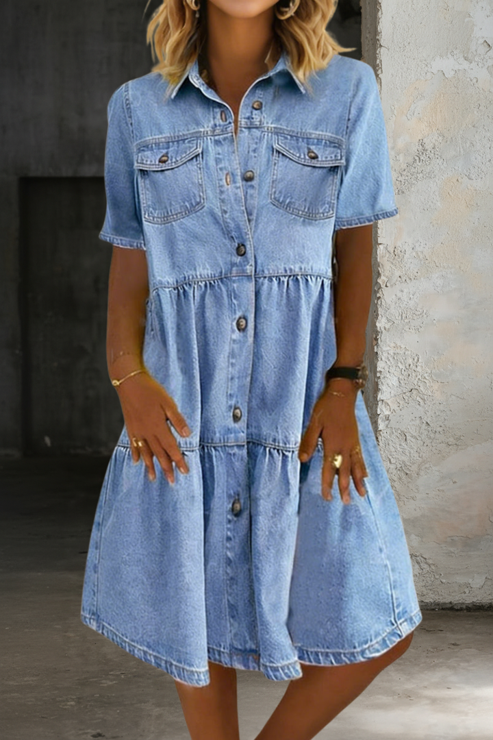 Sabrina | Casual Denim Dress