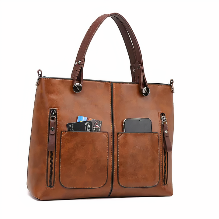 Angela™ | Versatile Leather Handbag
