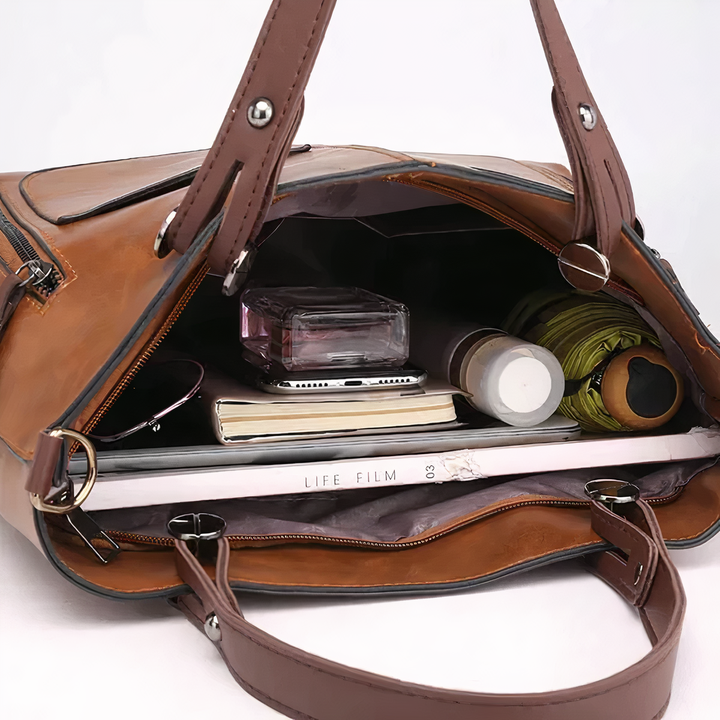 Angela™ | Versatile Leather Handbag