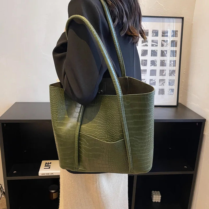 Christina™ | Refined Leather Shoulder Bag