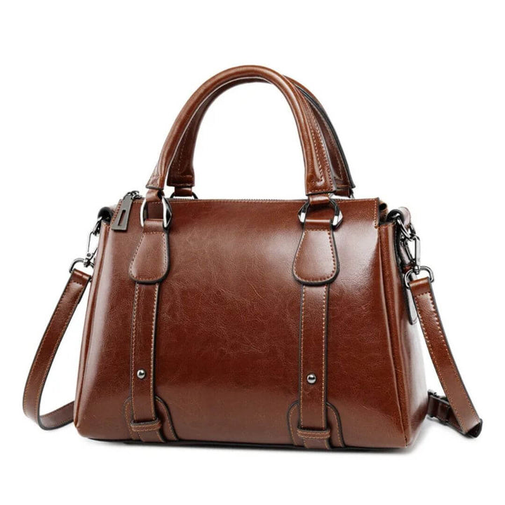 Camille™ | Polished Leather Shoulder Bag