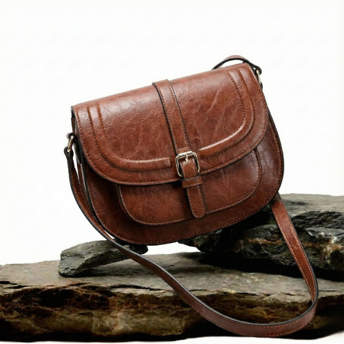 Evelyn™ | Classic Leather Crossbody Bag