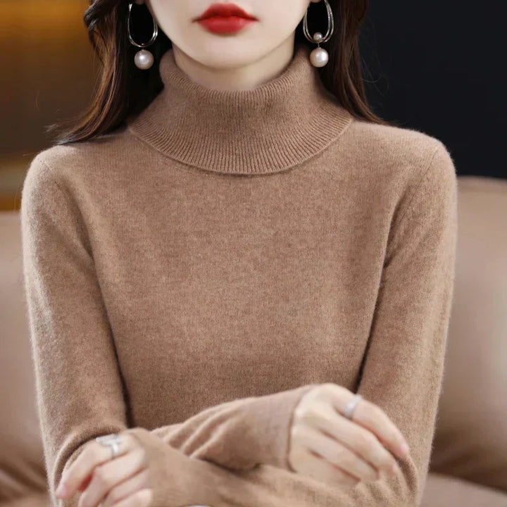 Amara | Cashmere Mock-Neck Sweater