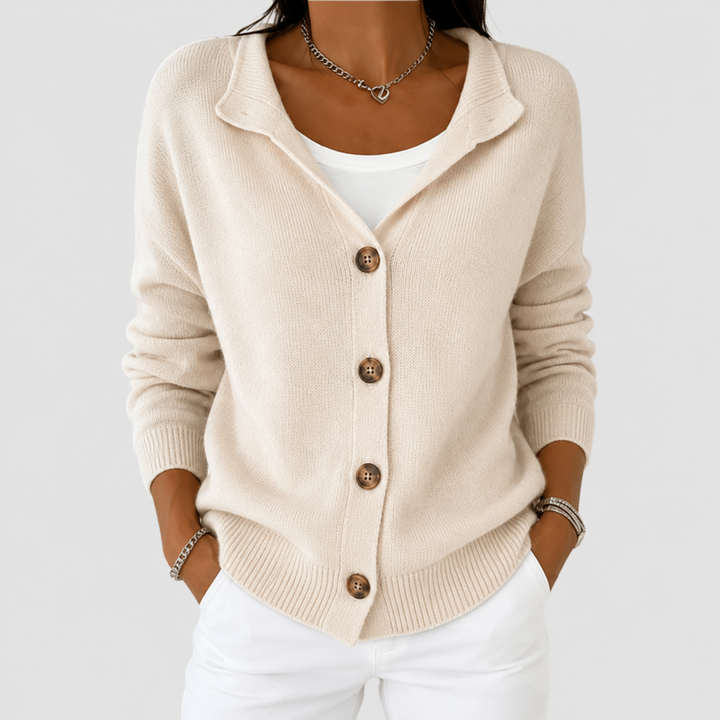 Claire | Retro Cashmere Cardigan