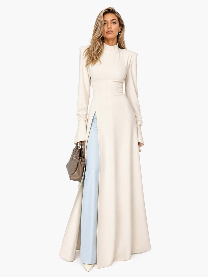 Elegant Long Dress with Trendy Slit
