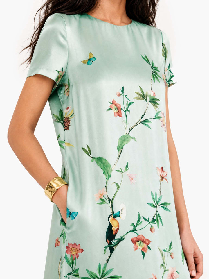 Printed Retro Maxi Dress